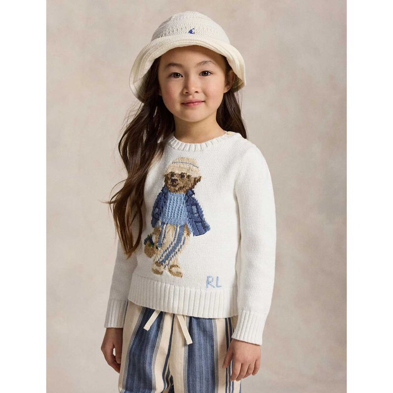 Polo Ralph Lauren Polo Bear Cotton Sweater 3-6Y image number 1